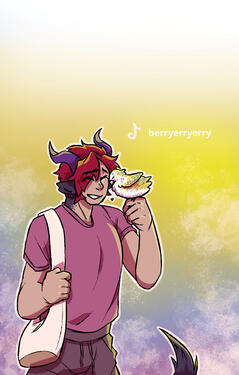 Full-Coloured Lineart + Simple Background